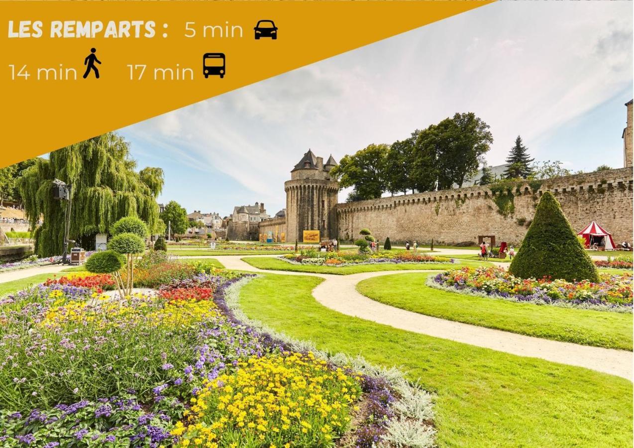 La Pause De Merimee - Jardin - Parking Vannes Exterior foto